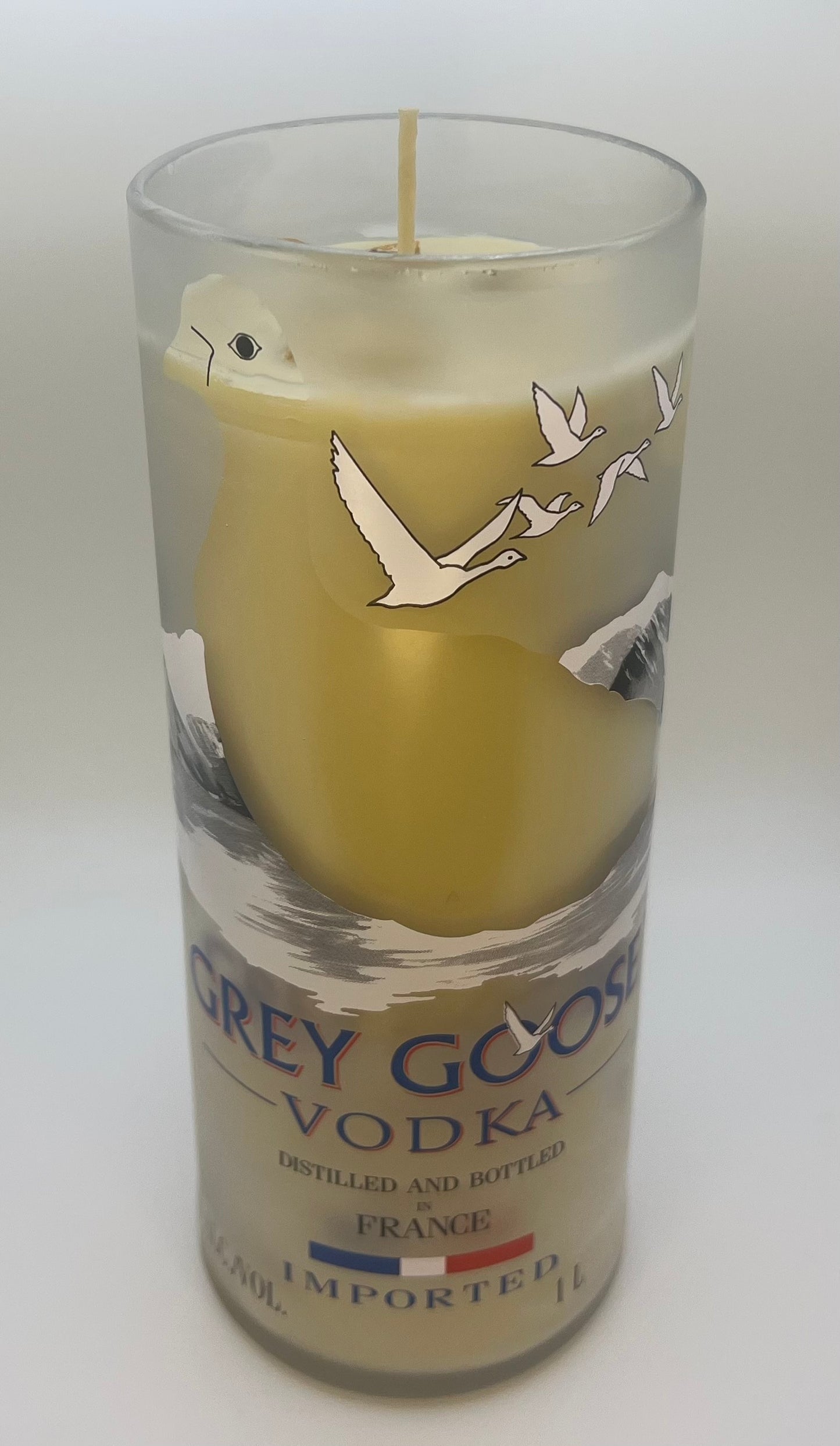 Beeswax Grey Goose Candle-Lemon Verbena
