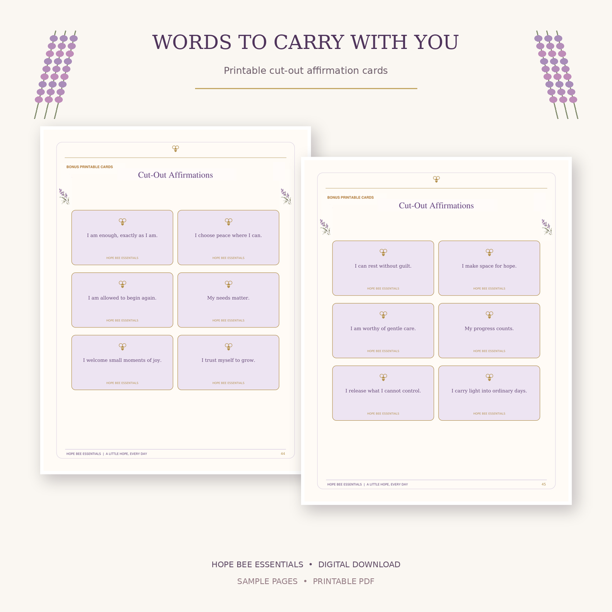 30-Day Self-Care Ritual Journal | Printable Mindfulness & Affirmation Workbook