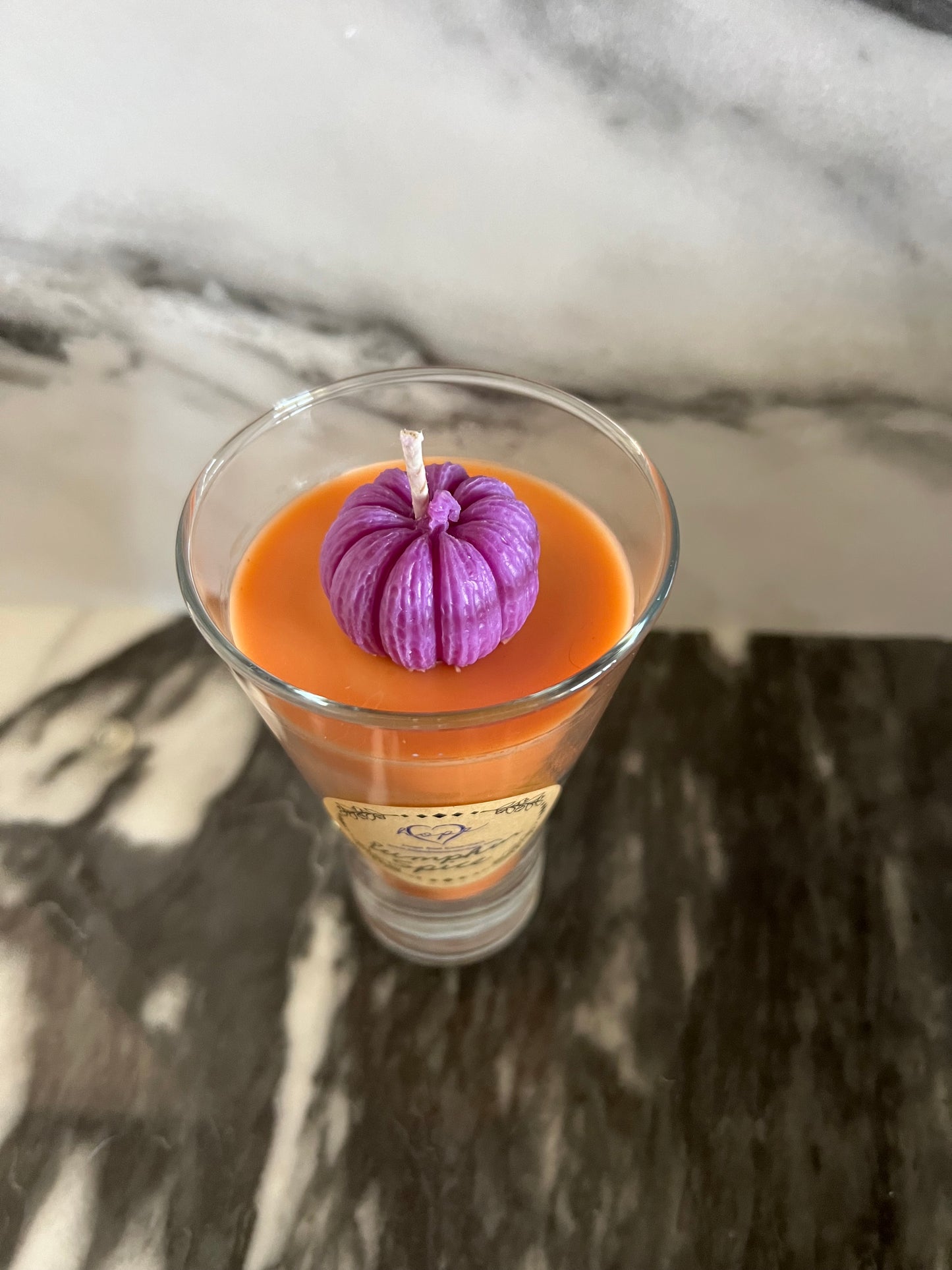 Beeswax Small Pumpkin Candle-Pumpkin Spice