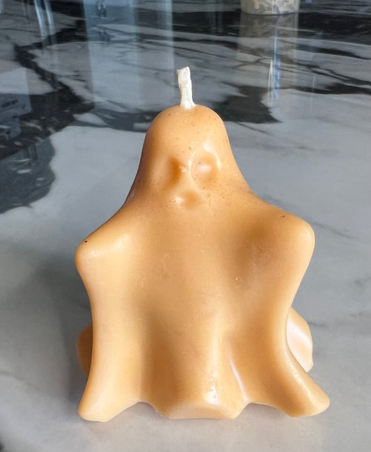 Beewax Orange Ghost Candle 1-Palo Santo