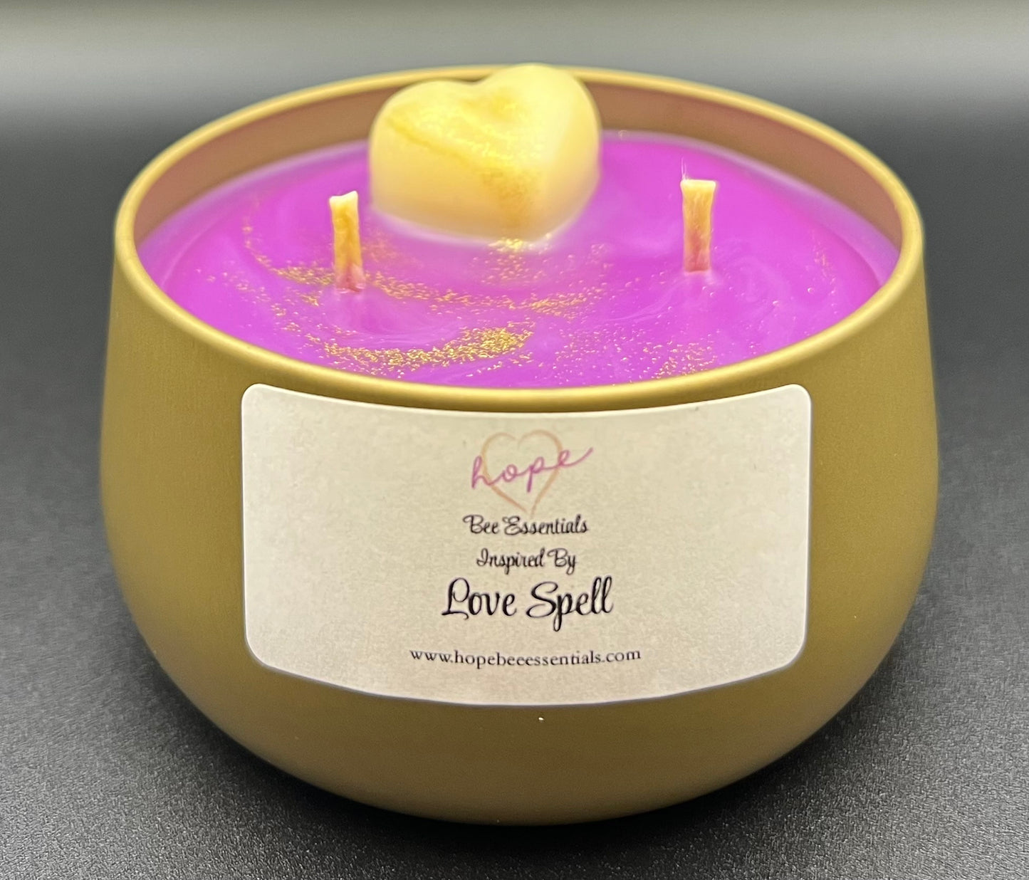 Beeswax-Coconut Oil Candle-8oz. Love Spell Inspired