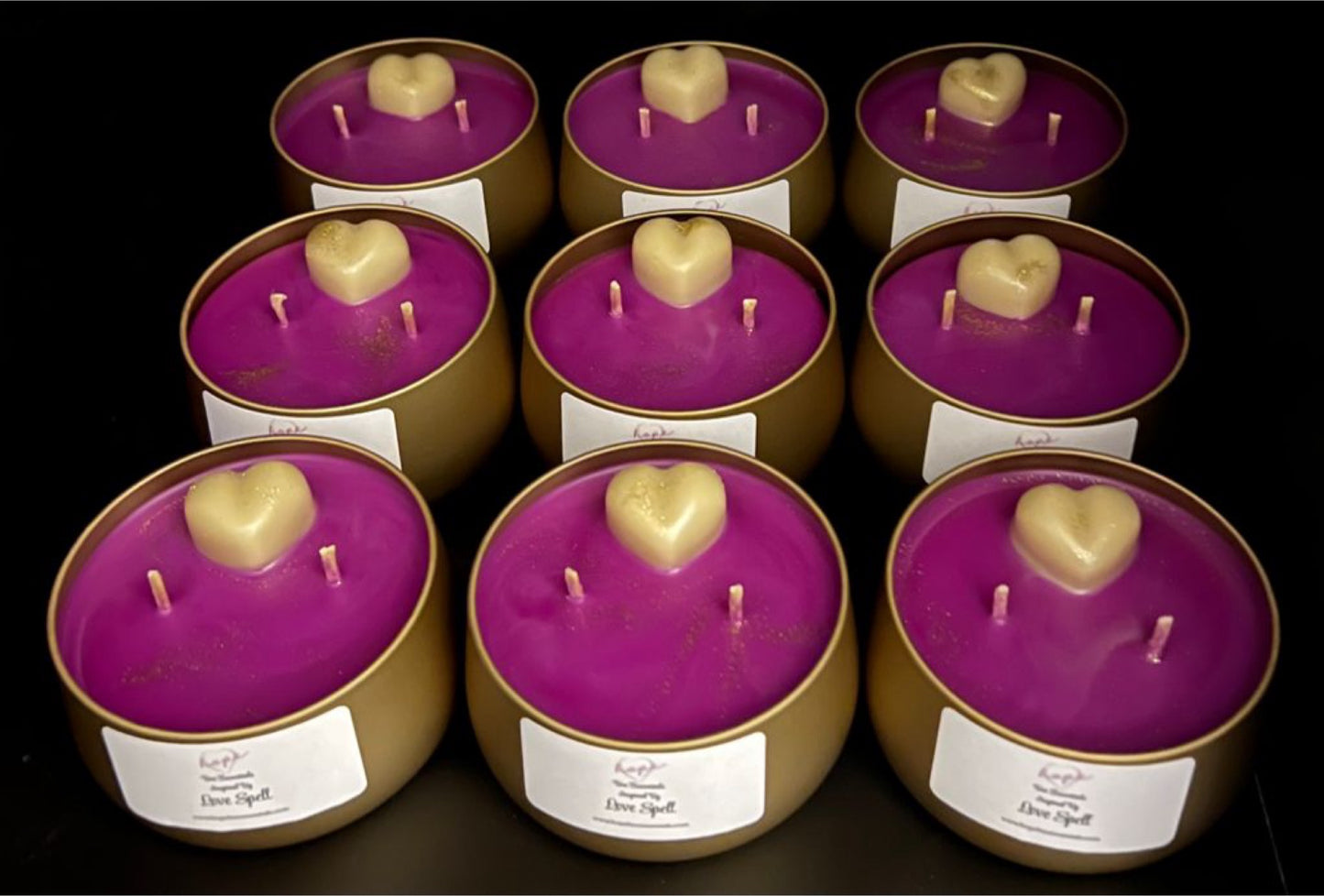 Beeswax-Coconut Oil Candle-8oz. Love Spell Inspired