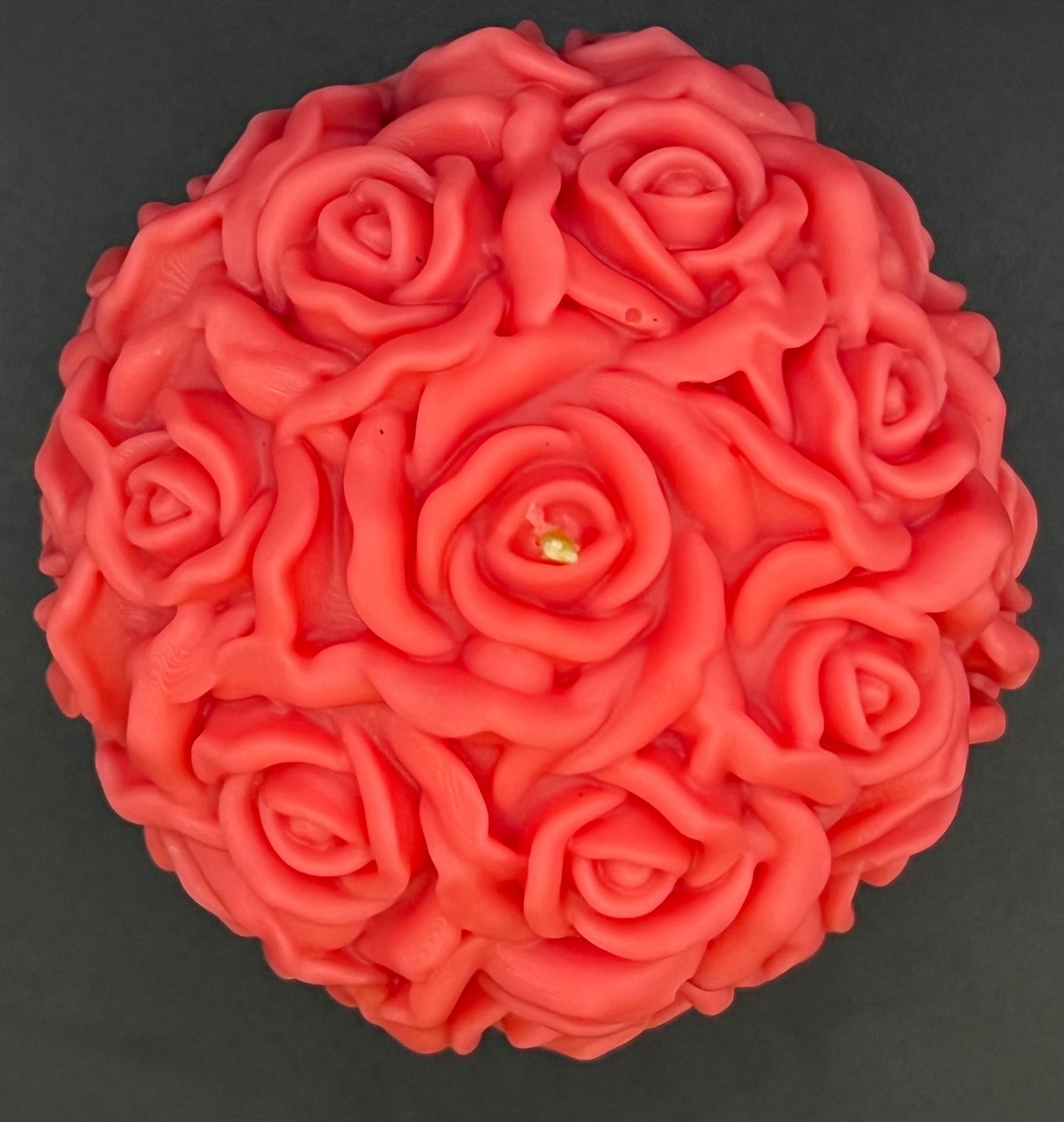 Beeswax Rose Ball Candle-Fresh Cut Roses