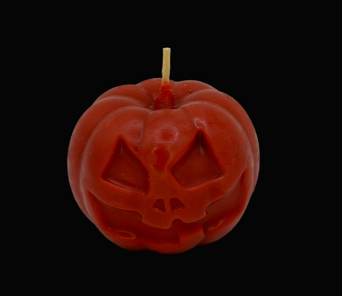 Beeswax-Coconut Oil Jack O Lantern Candle 2-Pumpkin Spice