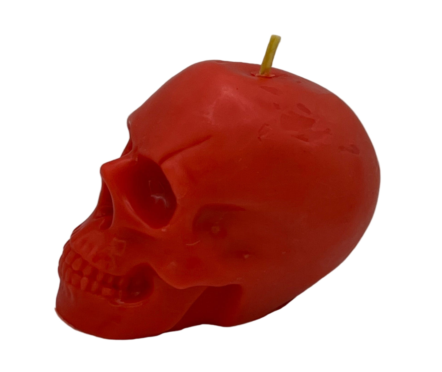 Large Pink Skull Beeswax-Coconut Oil Candle-Palo Santo and Sage