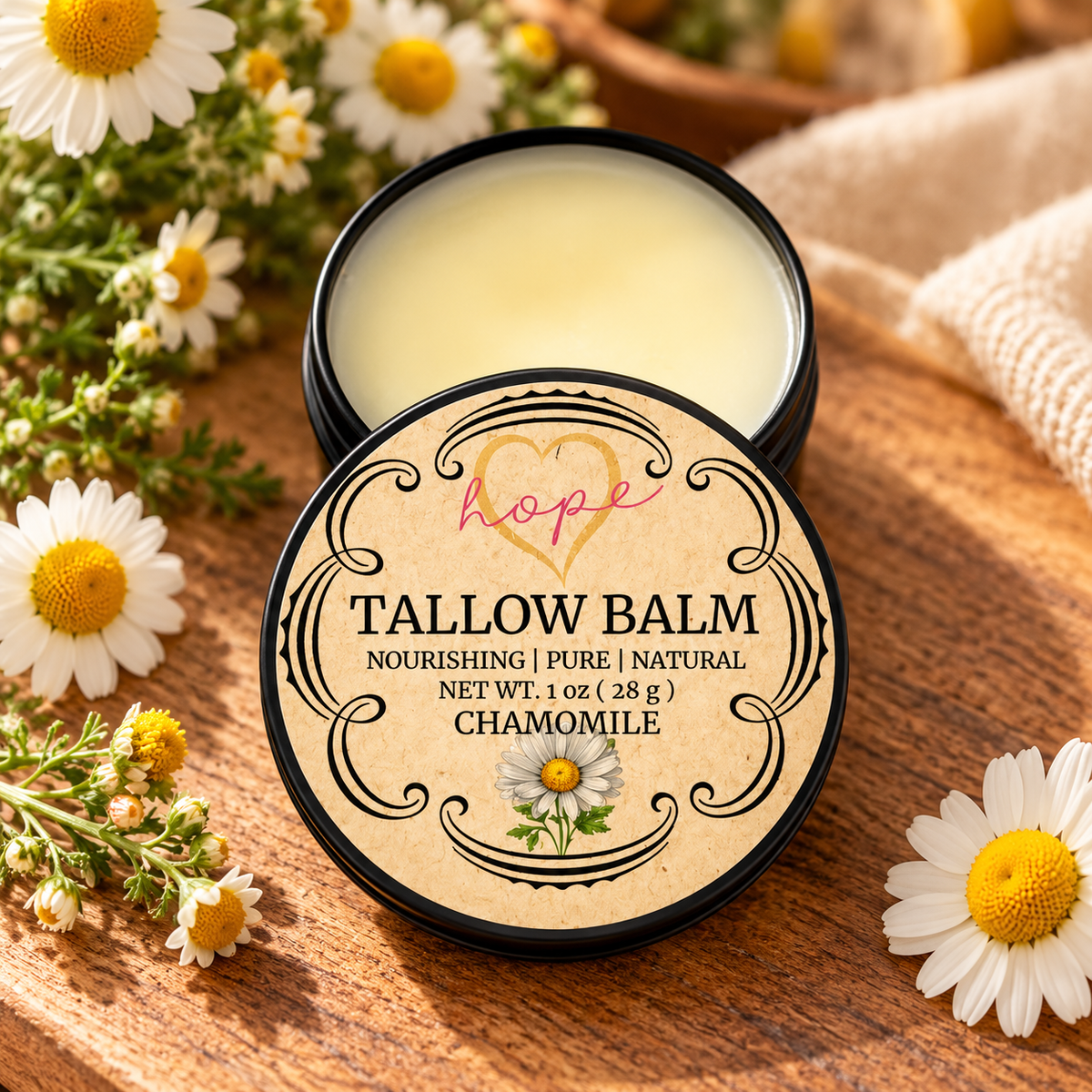 Hope Bee Tallow Balm | Grass-Fed Tallow Skin Balm