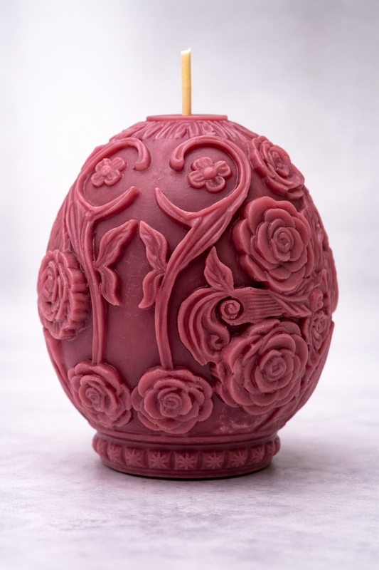 White Sage Bloom Heirloom Candle-7.7oz. Sculputed Floral Decorative Candle