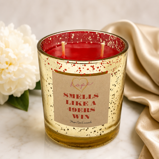 "Looks Like a 49er Win" Candle