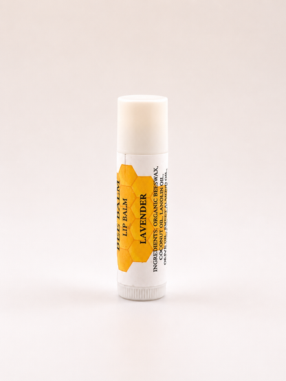 Organic Beeswax Lip Balm - Lavender