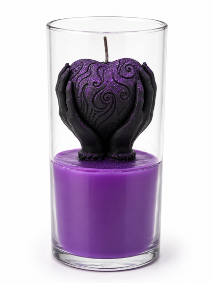 Velvet Kiss Enchanted Heart Candle