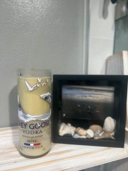 Beeswax Grey Goose Candle-Lemon Verbena