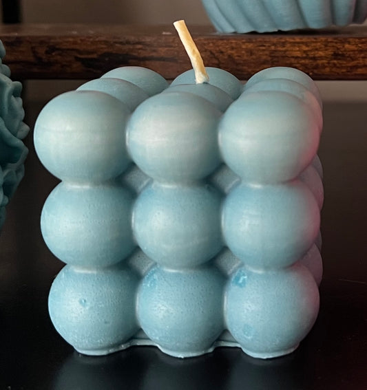 Beeswax Candle-6oz Blueberry Blue