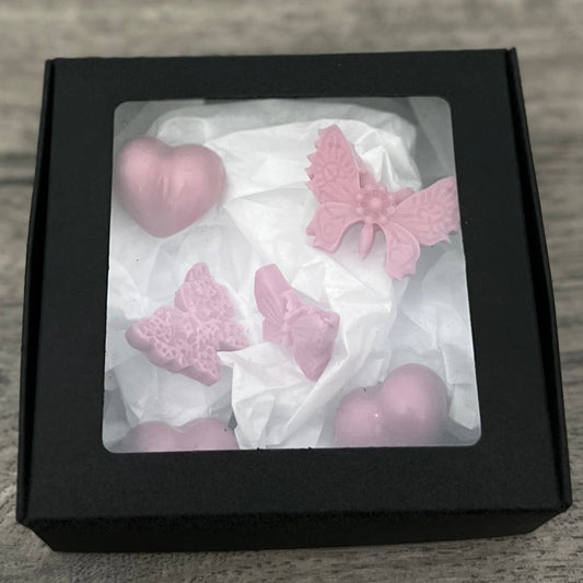 Organic Beeswax Lavender Wax Melts-Heart and Butterfly