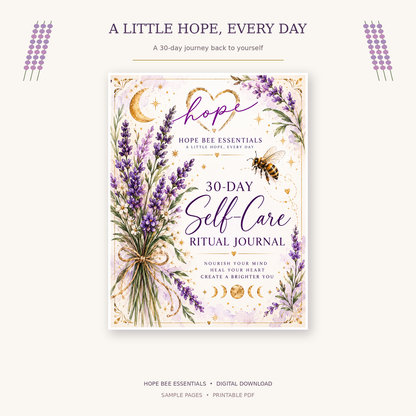 30-Day Self-Care Ritual Journal | Printable Mindfulness & Affirmation Workbook
