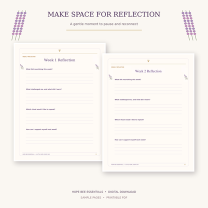 30-Day Self-Care Ritual Journal | Printable Mindfulness & Affirmation Workbook