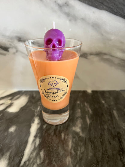 Beeswax Skull Candle-Pumpkin Spice