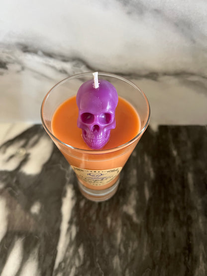 Beeswax Skull Candle-Pumpkin Spice