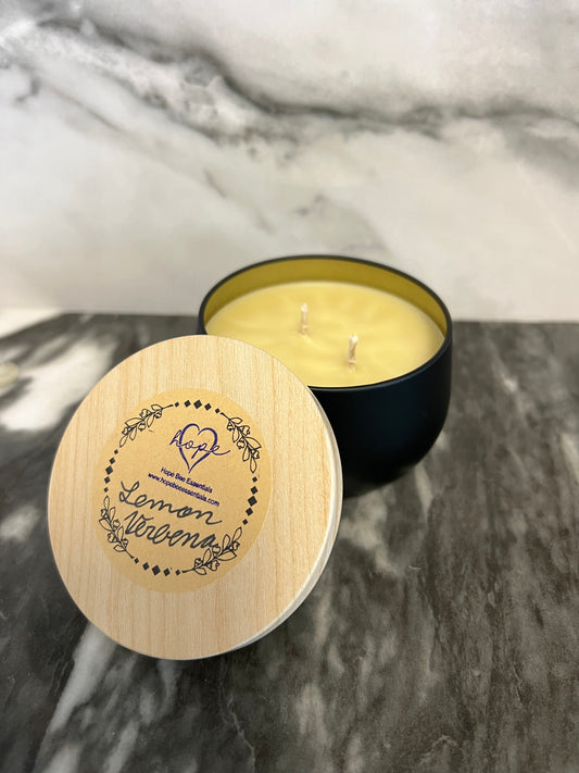 Beeswax 8oz. Candle-Lemon Verbena