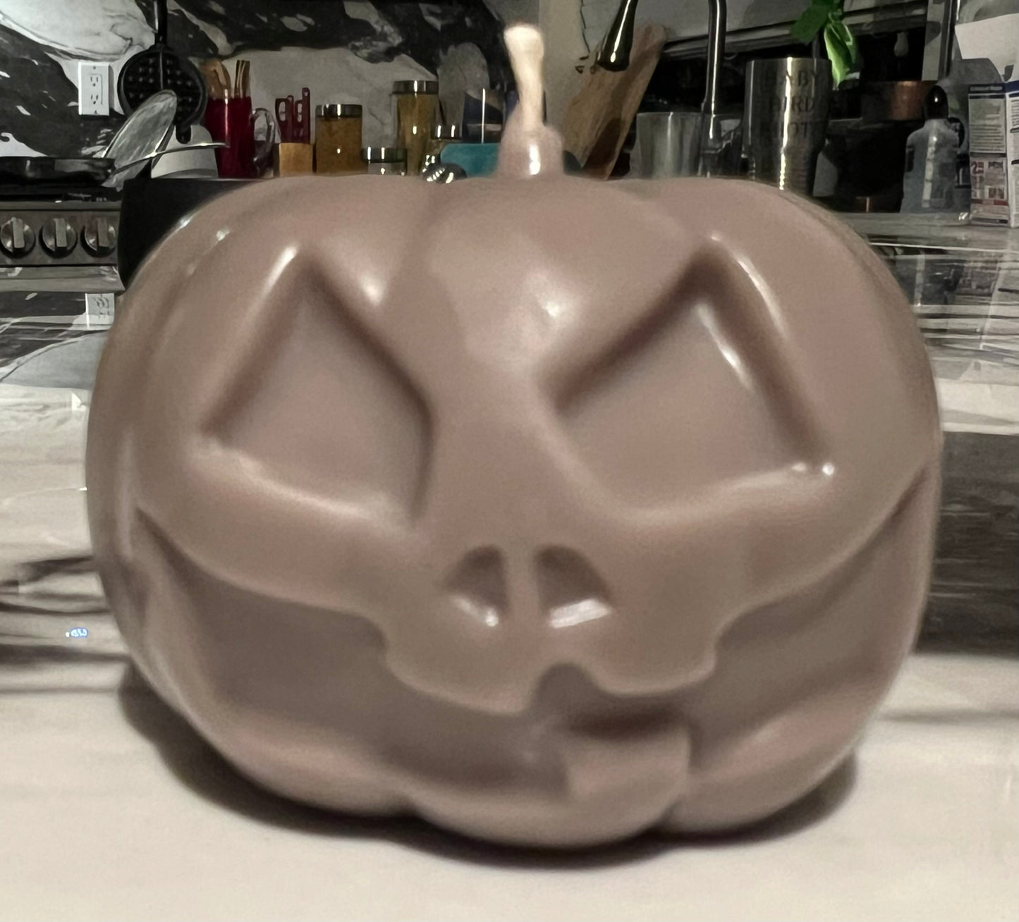 Beeswax Jack O Lantern Candle 2-Pumpkin Spice