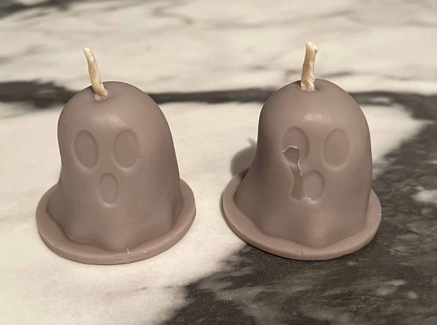 Beeswax Ghost Gray Candle-Pumpkin Spice