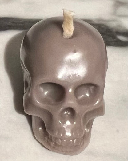 Beeswax Small Gray Skull-Pumpkin Spice