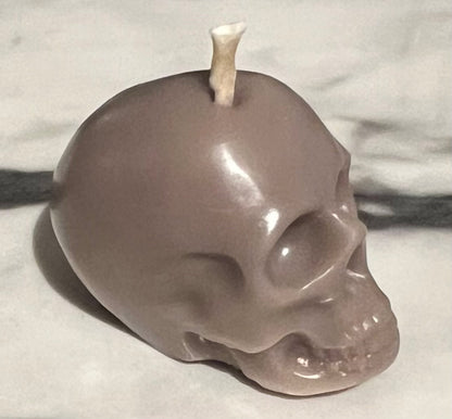 Beeswax Small Gray Skull-Pumpkin Spice