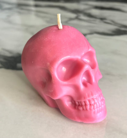 Beeswax Medium Skull Candle-Palo Santo