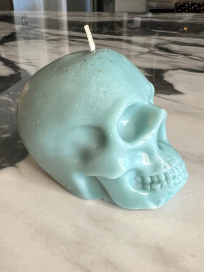 Beeswax Large Skull Candle-Cherry Blossom