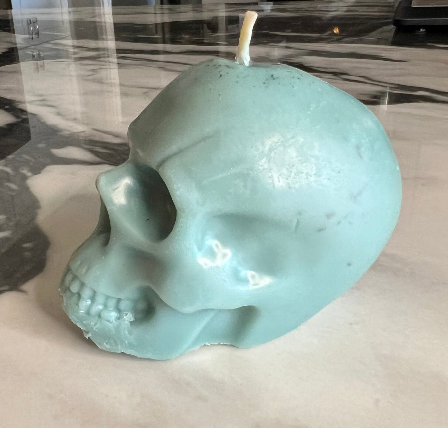 Beeswax Large Skull Candle-Cherry Blossom