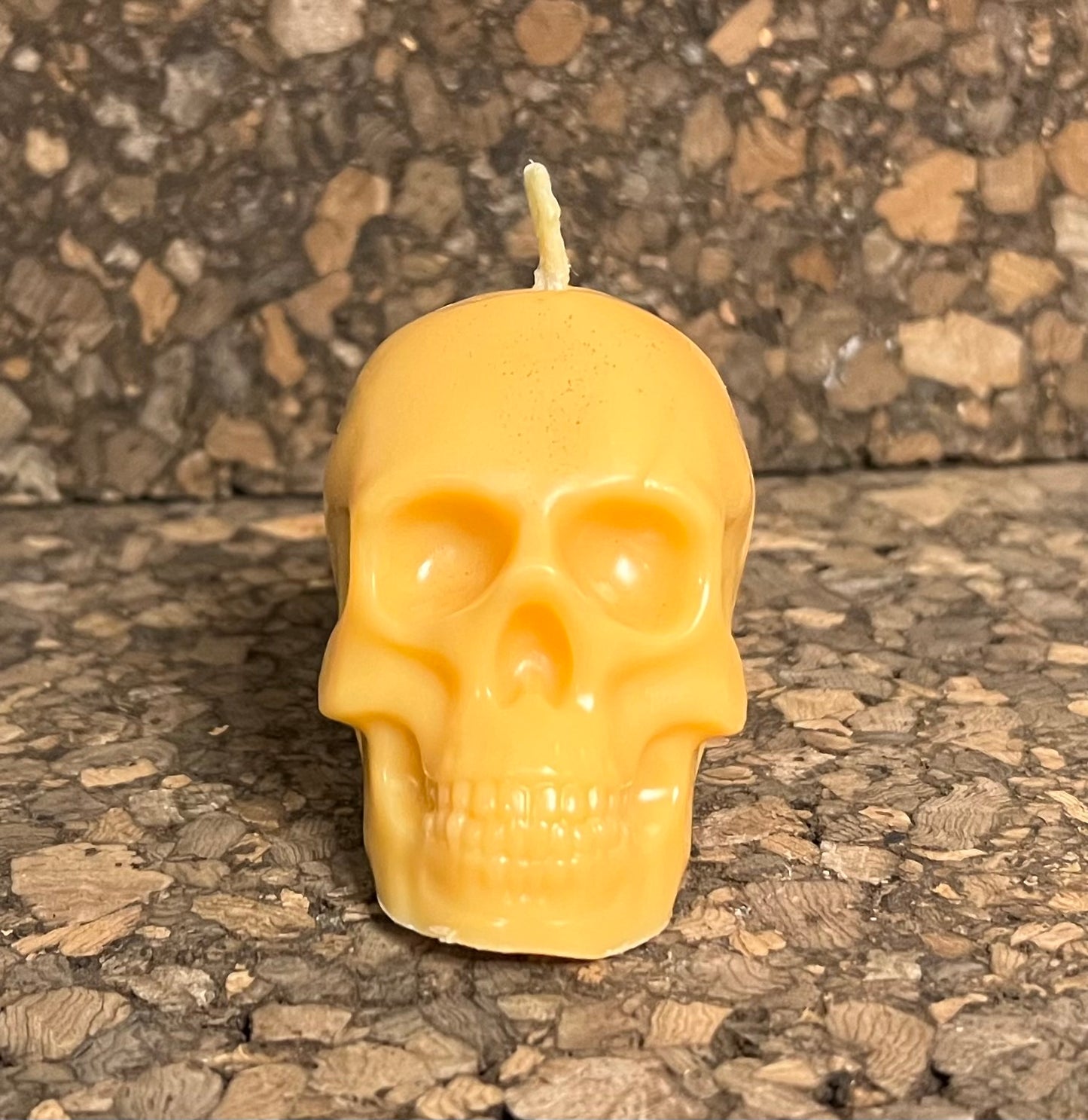 Beeswax Medium Skull Candle-Palo Santo