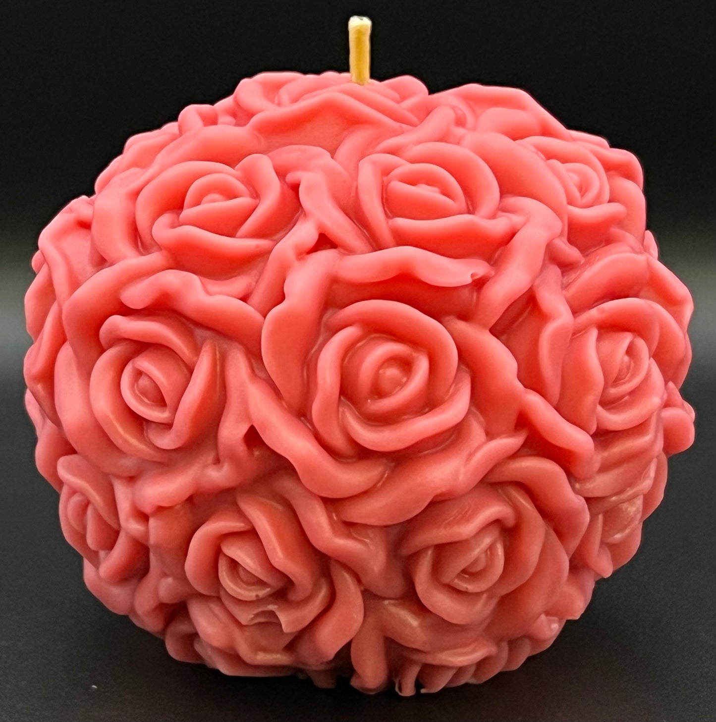 Beeswax Rose Ball Candle-Fresh Cut Roses