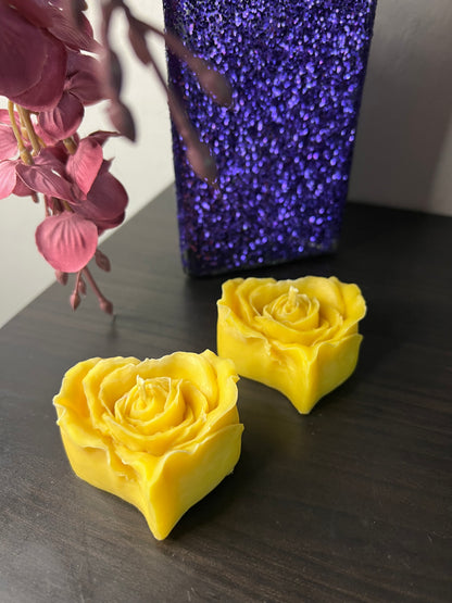 Lemon Verbena Rose Heart Candle