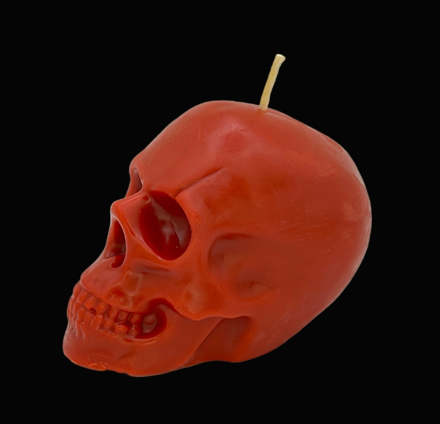 Beeswax-Coconut Oil Medium Skull Candle-Pumpkin Spice