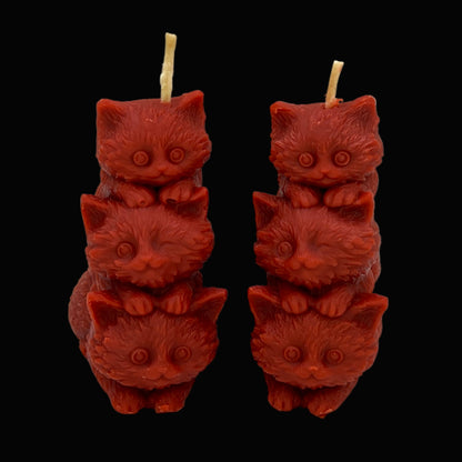 Beeswax-Coconut OIl Candle Kittens-Pumpkin Spice