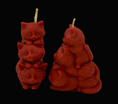 Beeswax-Coconut OIl Candle Kittens-Pumpkin Spice