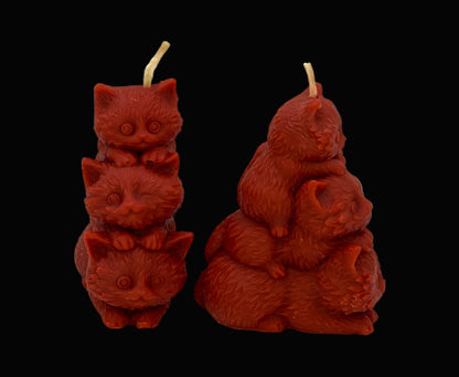 Beeswax-Coconut OIl Candle Kittens-Pumpkin Spice