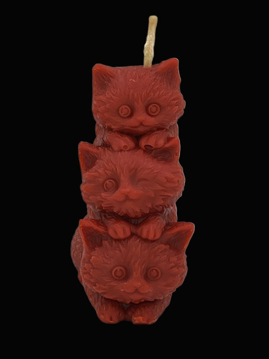 Beeswax-Coconut OIl Candle Kittens-Pumpkin Spice