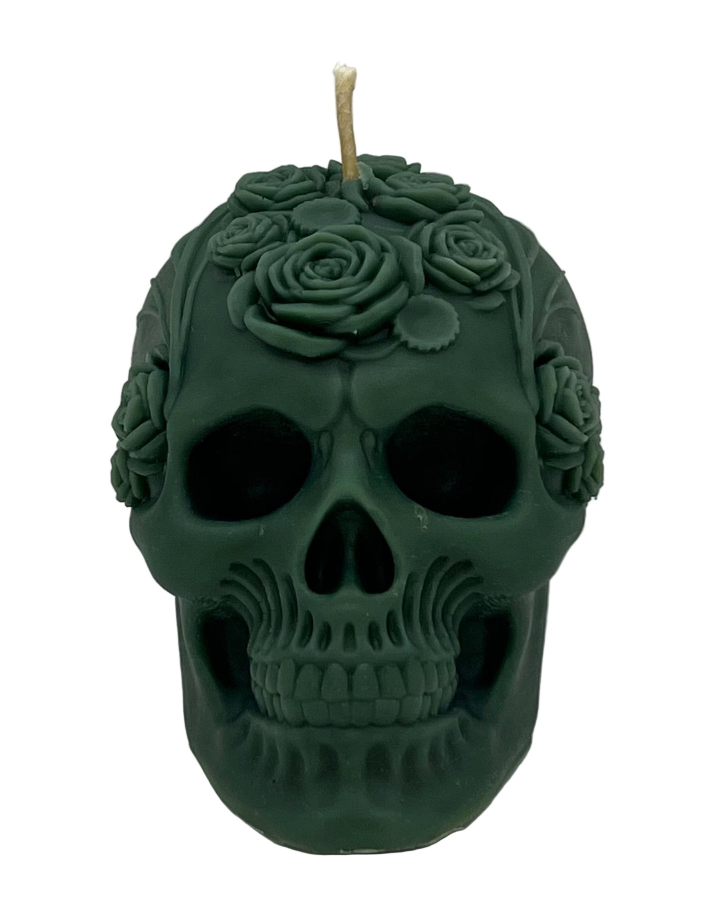 Rose Skull Beeswax Coconut OilCandle-Vanilla Pumpkin Marshmellow