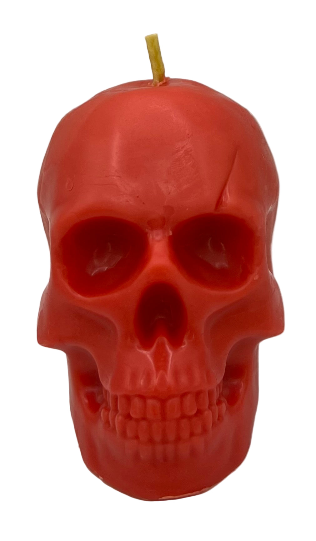 Large Pink Skull Beeswax-Coconut Oil Candle-Palo Santo and Sage