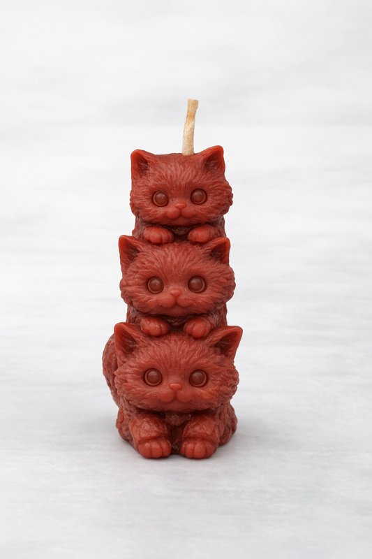 Beeswax-Coconut OIl Candle Kittens-Pumpkin Spice