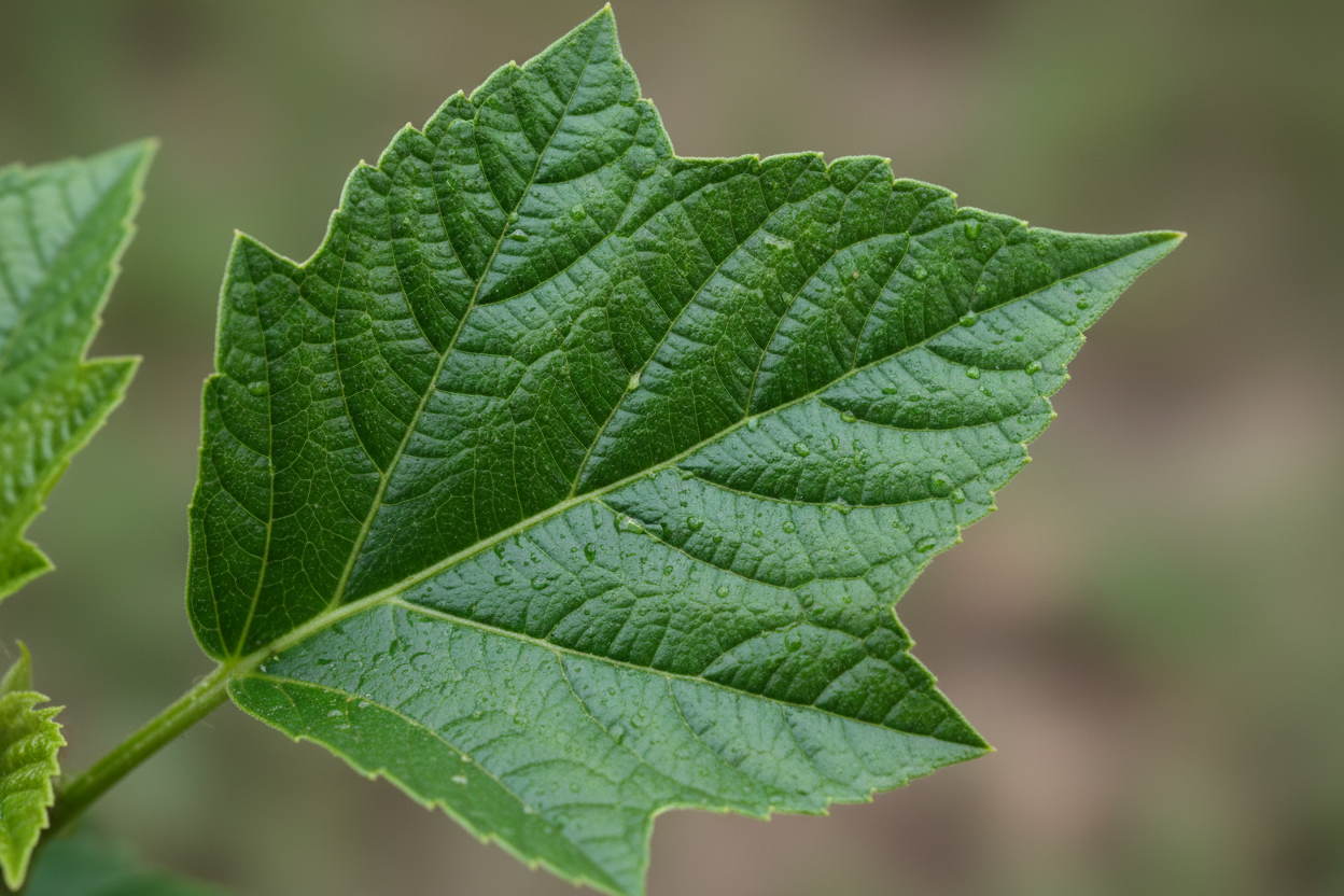 natural looking green leaf